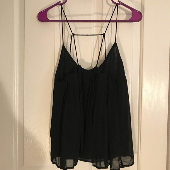 sis.sis Tops - Sis.Sis Back pleating chiffon cami sexy back